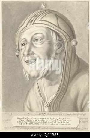 Porträt von Pieter Cornelisz. Van der Morsch, Zeichner: Abraham Delfos, nach: Anonym, 1794, Papier, Bürste, H 370 mm × B 250 mm Stockfoto