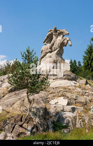 Koprivshtitza, eine alte historische Stadt, das Denkmal von Benkovski, hat Georgi Benkovski maßgeblich an der Planung des Aprilaufstandes im Jahr 1876 in Bulgarien mitgewirkt Stockfoto
