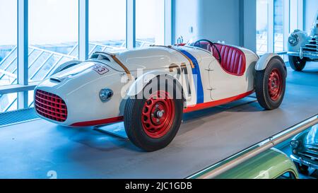 Oldtimer im SKODA Auto Museum Stockfoto