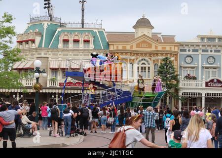 Disneyland Paris France, das 30 Jahre Magie feiert, wurde 1929 eröffnet Stockfoto