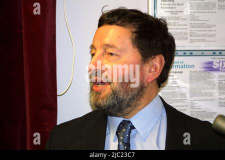 Porträt des britischen Politikers David Blunkett 2002 Stockfoto