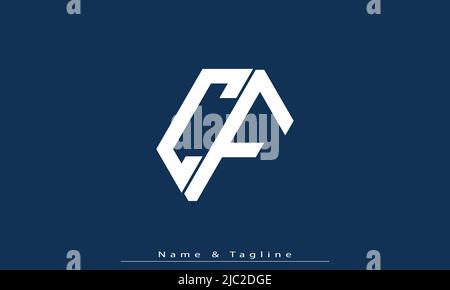 Alphabet Buchstaben Initialen Monogramm Logo CF , FC Stock Vektor