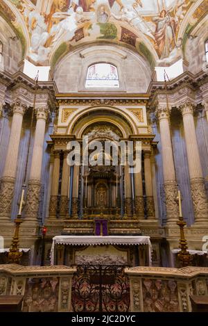 Die Kapelle des Allerheiligsten Sakraments in der St. Lucia-Kathedrale von Syrakus (Duomo di Siracusa) in der Kathedrale von Syrakus, Sizilien. Italien. (129) Stockfoto