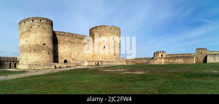 Alte Festung Akkerman, Hauptzitadelle und halten am Ufer der Mündung des Dniester, Bilhorod-Dnistrovskyi, Region Odessa, Ukraine Stockfoto