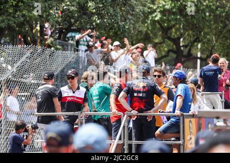 Monte-Carlo, Monaco. 29.. Mai 2022. Fahrerparade, F1 Grand Prix von Monaco auf dem Circuit de Monaco am 29. Mai 2022 in Monte-Carlo, Monaco. (Foto von HIGH TWO) Quelle: dpa/Alamy Live News Stockfoto