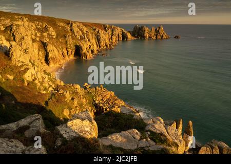 Pedn Vounder Bay, West Cornwall Stockfoto