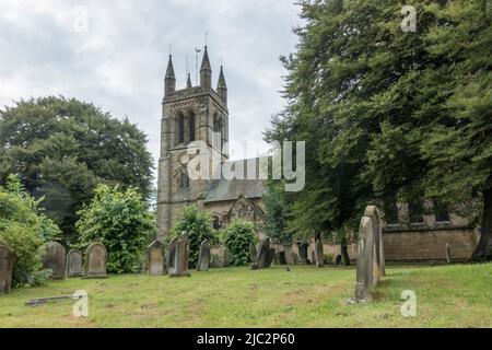 Church of All Saints, Helmsley in Helmsley, einer Marktstadt in Ryedale, North Yorkshire, England. Stockfoto