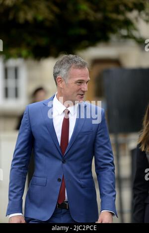 Peter Kyle MP (Labor - Hove) Schattenminister für Nordirland - in Westminster, um vor einer Abstimmung interviewt zu werden Stockfoto