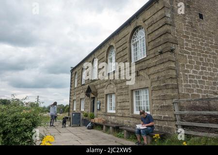 Brimham House, das National Trust Office in Brimham Rocks, in der Nähe von Harrogate, North Yorkshire, Großbritannien. Stockfoto