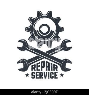 Mechanische Reparaturwerkstatt Stock Vektor