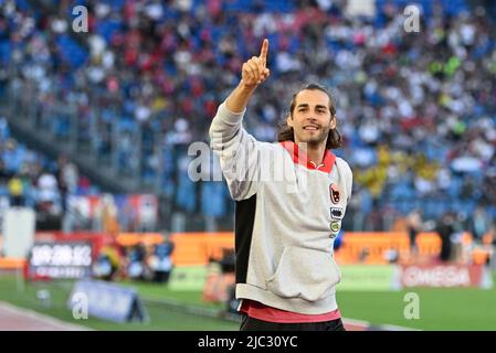 Rom, Italien. 09.. Juni 2022. Gianmarco Tamberi (ITA) während der Goldenen Gala der Wanda Diamond League am 09. Juni 2022 im Olympiastadion in Rom Quelle: Independent Photo Agency/Alamy Live News Stockfoto