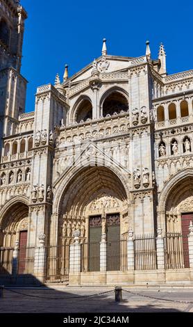 Puerta del Perdon. Kathedrale Von Toledo. Toledo, Castilla La Mancha, Spanien. Stockfoto