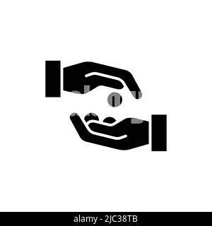 Zakat muslimische Tradition Linie Farbe Ikone. Isoliertes Vektorelement. Stock Vektor