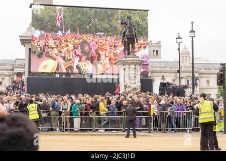 Die Festveranstaltung zum Platin-Jubiläum der Königin England Stockfoto