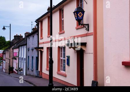 Irisches Dorf Cong im County Mayo, Irland. Stockfoto