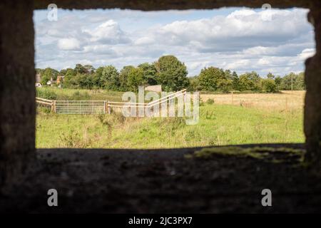 World War 2 Pillbox, Oxfordshire Stockfoto