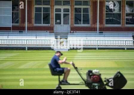 Lords Cricket Ground wird am 17.. Mai 2022 vorbereitet Stockfoto