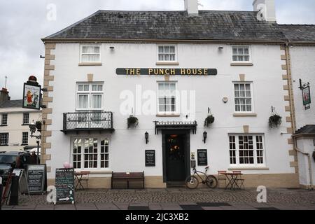 The Punch House Public House in Monmouth Wales, walisischer Pub Stockfoto