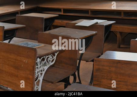 Schulzeit von gestern. Stockfoto