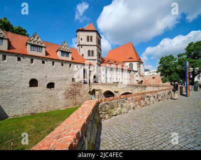 Moritzburg mit Kunstmuseum, Halle an der Saale, Sachsen-Anhalt, Deutschland Stockfoto