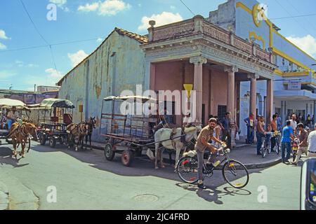 Streetlife in Pinar del Rio, Kuba, Karibik Stockfoto