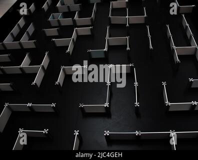 Perspektivische Vision, Marketing, Strategie, Lösungskonzept finden Stockfoto