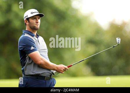 Datei-Foto vom 22-09-2019 des spanischen Jon Rahm, der seinen Titel verteidigen wird, wenn die US Open 122. vom 16. Bis 19. Juni im Country Club in Brookline stattfindet. Ausgabedatum: Freitag, 10. Juni 2022. Stockfoto