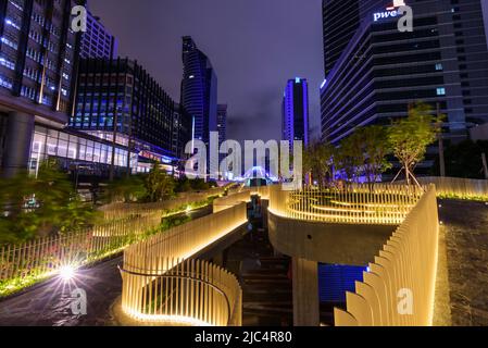 Bangkok , Thailand - 4. Juni 2022: Chongnonsi Kanal öffentlicher Park neue Öffentlichkeit in Bangkok Stockfoto