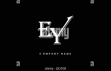 YE, EY Alphabets Letters Logo Monogramm Stock Vektor