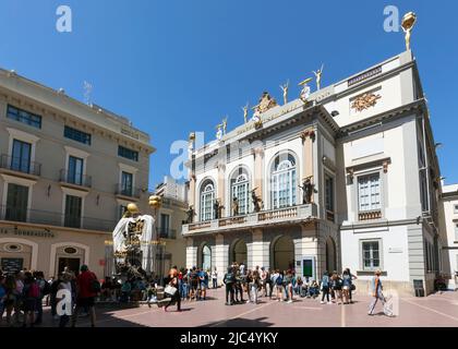 Dalí Theater-Museum in Figueres, Provinz Girona, Katalonien, Spanien. Das Gebäude wurde von Joaquim de Ros i Ramis und Alexandre Bonaterra entworfen. Sal Stockfoto