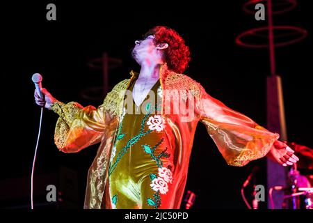 Mailand, Italien. 09.. Juni 2022. Greta Van Fleet im Konzert beim IDAYS Festival in Mailand, Italien, am 9 2022. Juni. Kredit: Mairo Cinquetti/Alamy Live Nachrichten Stockfoto