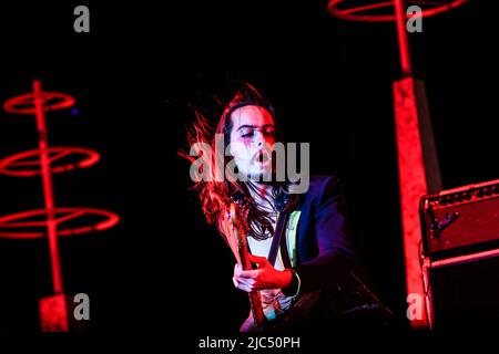 Mailand, Italien. 09.. Juni 2022. Greta Van Fleet im Konzert beim IDAYS Festival in Mailand, Italien, am 9 2022. Juni. Kredit: Mairo Cinquetti/Alamy Live Nachrichten Stockfoto