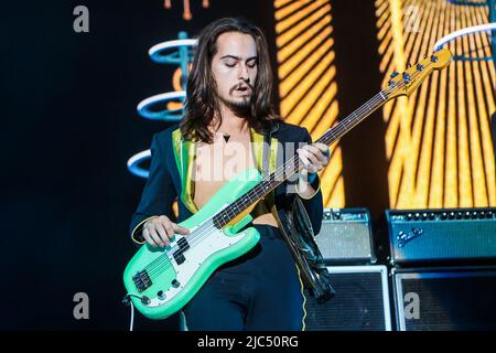 Mailand, Italien. 09.. Juni 2022. Greta Van Fleet im Konzert beim IDAYS Festival in Mailand, Italien, am 9 2022. Juni. Kredit: Mairo Cinquetti/Alamy Live Nachrichten Stockfoto