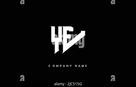 YE, EY Alphabets Letters Logo Monogramm Stock Vektor