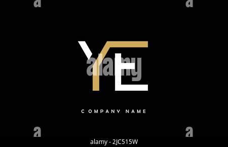 YE, EY Alphabets Letters Logo Monogramm Stock Vektor