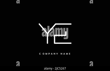 YE, EY Alphabets Letters Logo Monogramm Stock Vektor