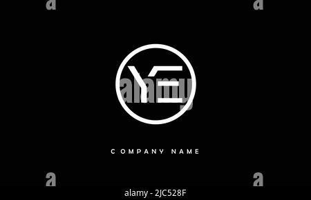 YE, EY Alphabets Letters Logo Monogramm Stock Vektor