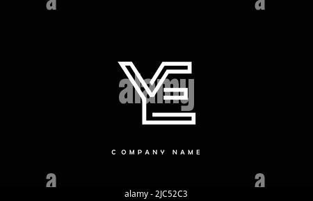YE, EY Alphabets Letters Logo Monogramm Stock Vektor