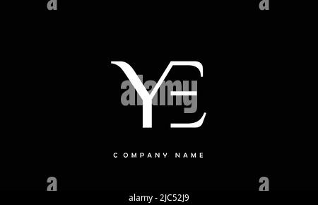 YE, EY Alphabets Letters Logo Monogramm Stock Vektor