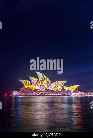 Sydney Opera House - Vivid Sydney 2022 Stockfoto