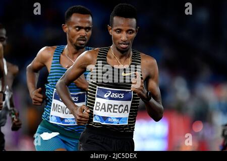 Selemon Barega aus Äthiopien tritt am 5000m während der Goldenen Gala der IAAF Diamond League im Olympiastadion in Rom (Italien) am 9.. Juni 2022 an Stockfoto