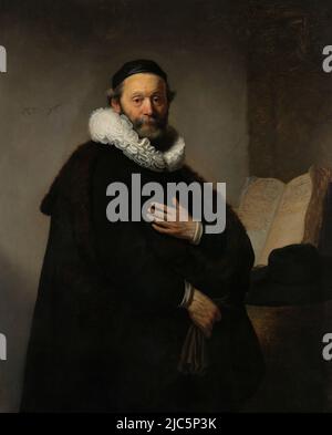 Johannes Wtenbogaert, Rembrandt van Rijn, 1633 Öl auf Leinwand, h 130cm × w 103cm × t 10cm Stockfoto