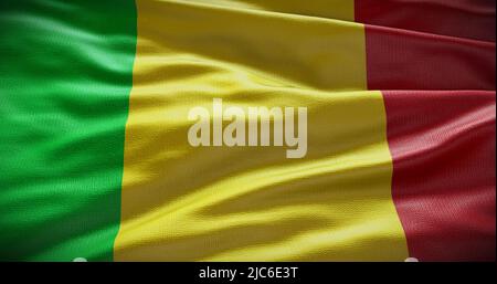 Mali Nationalflagge Hintergrund Illustration. Symbol des Landes. Stockfoto