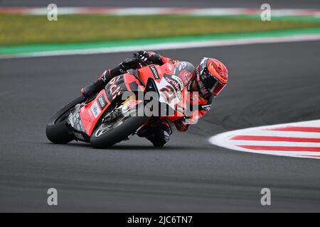Misano Adriatico, Italien. 10.. Juni 2022. Freie Praxis und Qualifikationen, World Superbike - SBK in Misano Adriatico, Italien, Juni 10 2022 Kredit: Unabhängige Fotoagentur/Alamy Live Nachrichten Stockfoto