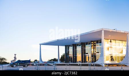 Der Bundesgerichtshof in Brasilia, der Hauptstadt Brasiliens. Stockfoto