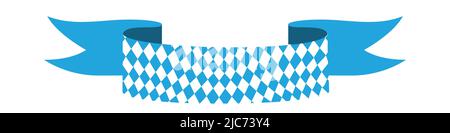 Bayerisches Band Oktoberfest Nahtloses Muster mit blau-weißer Raute Flagge von Bayern Oktoberfest blau kariert Hintergrund Tapete. Vektor alt d Stock Vektor