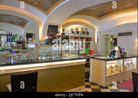 Das berühmte Sacher Café in der Herrengasse, Graz AT Stockfoto