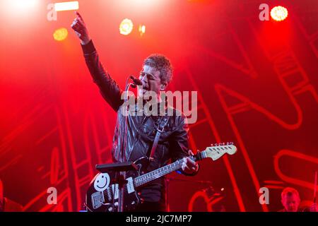 Newcastle, Großbritannien. 09.. Juni 2022. Noel Gallaghers High Flying Birds treten im Rock N Roll Circus, Newcastle, Großbritannien auf 9.. Juni 2022 Credit: Jill ODonnell/Alamy Live News Stockfoto