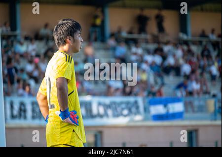 Mallemort, Frankreich. 10.. Juni 2022. HADANO Soshi während des Maurice Revello Turniers 2022, Under 21 Festival International Espoirs, 5. und 6. Platz Fußballspiel zwischen Argentinien U-20 und Japan U-19 am 10. Juni 2022 im Stade d´Honneur in Mallemort, Frankreich - Foto Florian Frison / DPPI Quelle: DPPI Media/Alamy Live News Stockfoto