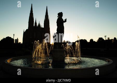 Foto eines Quadrats mit Lichtern und Schatten Stockfoto